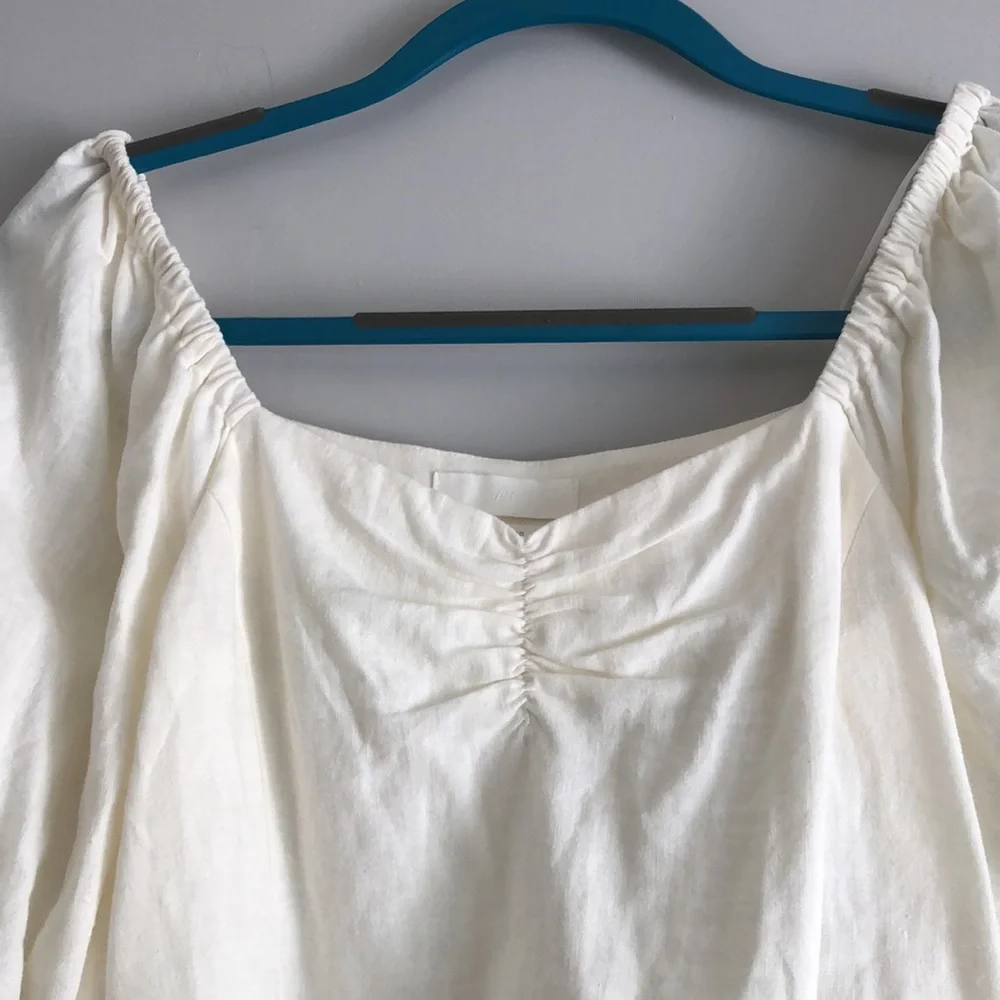 Linen Off the Shoulder H&M Top - Picture 2 of 4